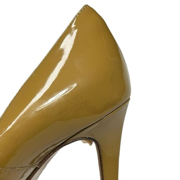 LK Bennet Leather Heels Mustard Yellow High Heels Tan Pumps - Picture 12 of 16